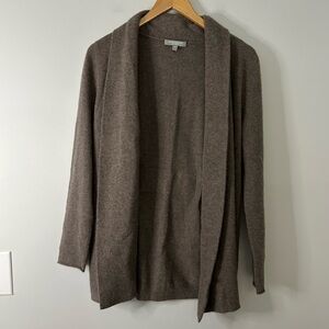 Neiman Marcus Dark Brown Cashmere Cardigan Sweater